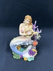 Rare Vintage Mermaid Playing Harp Statue Figurine  5727 Pacific Giftware