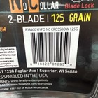 Rage Hypodermic Nc Crossbow Broadhead 125 Grain 2-blade Silver Bow Hunting