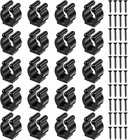 20pcs Pool Cue Holder With Screws  Pool Cue Holder Clip For Wall Mount