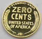   Joe Biden Zero Cents Novelty Penny Coin - Let s Go Brandon Fjb Gold Size 30mm