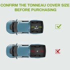 5ft Soft 3-fold Tonneau Cover For 2024-2025 Toyota Tacoma Truck Bed On Top