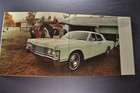 1968 Lincoln Continental Large Catalog Brochure Coupe Sedan Excellent Original
