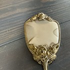 Vintage Vanity Dresser Mirror Ornate Roses Hand Held Gold Color  14      g 