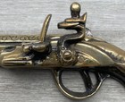 Vintage  Brass Flintlock Pistols Wall Hangings  12      11    Set Of 2