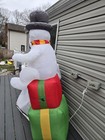 6ft Gemmy Airblown Inflatable Christmas Frosty The Snowman On Presents Read