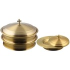 Communion Ware 2 Holy Wine Serving Trays With A Lid   1 Stacking Bread