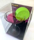Scotch Tape Dispenser Pink Martini Glass   Lime Cocktail Cosmo Pen Holder New