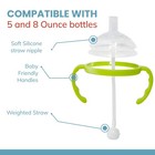 2pack Straw Transition Cup Kit For 5   8 Oz Baby Bottles Silicone Weighted Straw
