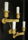 Pair Of Wall Sconces Restoration 19th C  - Bronze Signed Mene - French Antique