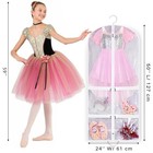 Clear Garment Bag For Dance Costume Kids 50 Inch Hanging Clothes Cover For 50 