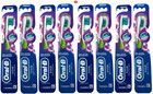 Oral-b Dual Action Vivid Whitening Medium Toothbrush  Various Color - Pack Of 8