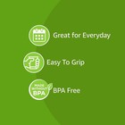 Amazon Basics Disposable Clear Plastic Cups  16oz  50 16oz 50 Count 