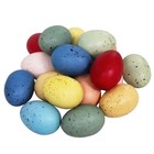 18 Pcs 9 Colors Foam Easter Eggs Speckled 2 2  X 1 5   Blue green black