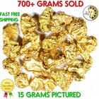 5 000 Grams Alaskan Yukon Bc Natural Pure Gold Nuggets  4 Mesh