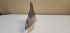 Hand Carved Stone Fish Sculpture Figurine Signed Gray Natural Stone Art Decor