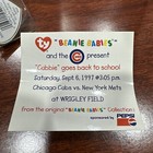 Ty Beanie Baby Cubbie Bear Sept 6  1997 Chicago Cubs And Mets
