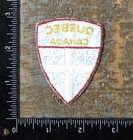 Vintage Quebec Flag Emblem Canada Travel Souvenir Embroidered Patch