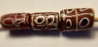 Antique Brick Red Barrel African Trade Beads   lot Of 26   One Center Bead