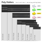 100 Poly Mailers Mailing Bags Plastic Shipping Envelopes     Multiple Sizes Colors