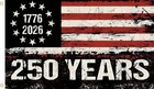 250 Years America Flag  3x5 Ft  Usa 250th Anniversary Patriotic Design 1776-2026