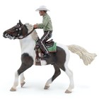 Wild West Horse And Cowboy Rider Figurine 51573 Equestrian World Collectible Toy