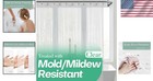 72x72 Durable Peva Shower Curtain Liner With 3 Magnets For Modern Bathrooms