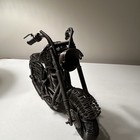 Motorcycle Wire Metal Sculpture Statue Model  Vehicles Theme  Single Piece