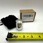 Mini Pet Keepsake Urn Silver Tone Paw Print Wings Memorial With Pouch Box