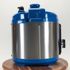 Blue Wolfgang Puck 8 Quart Rapid Pressure Cooker Silver Black Model Bpcrm800