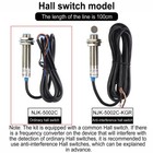 Dc 8-24v Led Tachometer 10-9999rpm Speed Rpm Meter Npn Hall Proximity Sensor Us