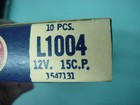  8  Nos Ac Guide L1004  Miniature Lamp Light 12v Bulb Gm 1547131 Brass Base