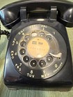 Vintage Bell System Western Electric Black Rotary Telephone 500dm 1982