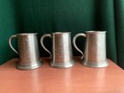 Lot Of 5 Pewter Mugs Tankard Marked Sheffield England   Usa Mg T Car Club Trophy