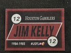Jim Kelly 1984 Houston Gamblers Usfl United States Football League Card