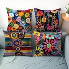 4 Pack Decorative Throw Pillow Cases Set Cushion Covers 18 x18 