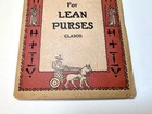 1933 The Book Of Cures For Lean Purses George S  Clason Richest Man In Babylon