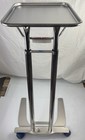 Pedigo Stainless Steel Adjustable Foot-operated Mayo Stand With Tray