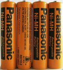 Panasonic Hhr-75aaa b-4 Ni-mh Rechargeable Battery For Cordless Phones  700   