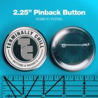 I Hate Elvis Button Pin 2 25    Vintage Pinback Replica    Elvis Presley Badge