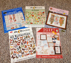 Cross Stitch Book Lot 10 Booklet Leaflet Patterns Flowers Butterfly Baby   Vntg 