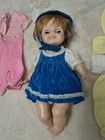 Vintage 1960 s 13  Newborn Infant Baby Doll With Clothes Outfits Lot