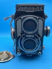 Yashica 44 Vintage Camera With Case And Accessories Untested 127 Film