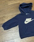 Vintage Y2k Youth Nike Basketball Swoosh Hoodie Sweatshirt Grey Tag Navy Size 4t