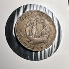 1945 Great Britain 1 2 Penny Large Lamination Error X848