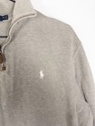 Polo Ralph Lauren Pullover Sweater Mens M Gray Cotton Casual 1 4 Zip Pony