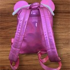 Loungefly Disney Minnie Mouse Hot Pink Holographic Sparkle Sequin Bow Backpack