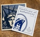 Holland America Line Tile Delft Blue Ceramic Cork Back Ship   Statue Nib