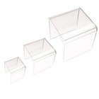 Clear Acrylic Riser 3 4 5  Stand Set Jewelry Collectible Showcase Display Sale 