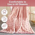 Luxury Plush Throw Blanket Super Soft Cozy Fuzzy Blanket Faux Fur Bed Blanket