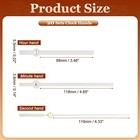 20 Set Aluminum Clock Hands Kit For Repair Diy White Style 6